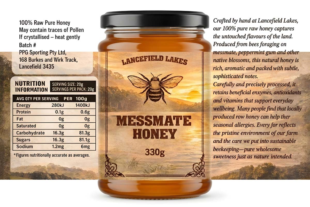 Lancefield Lakes Raw Honey — 3 Pack - Image 2
